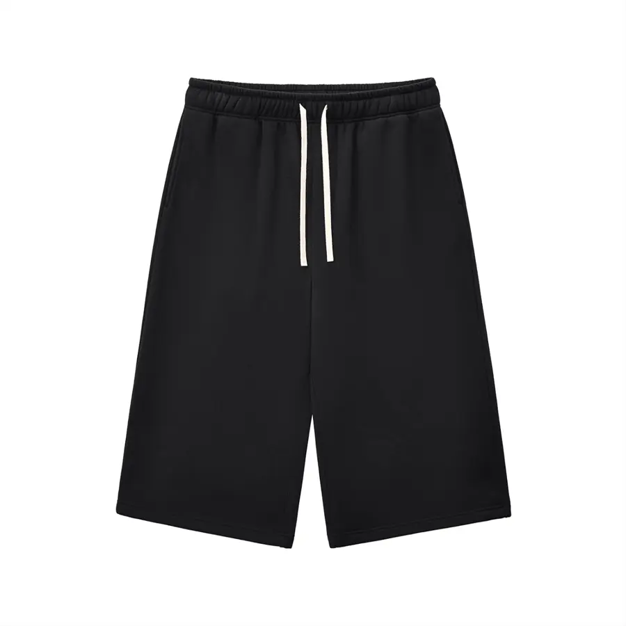 Capri Sweatpants in Black, front